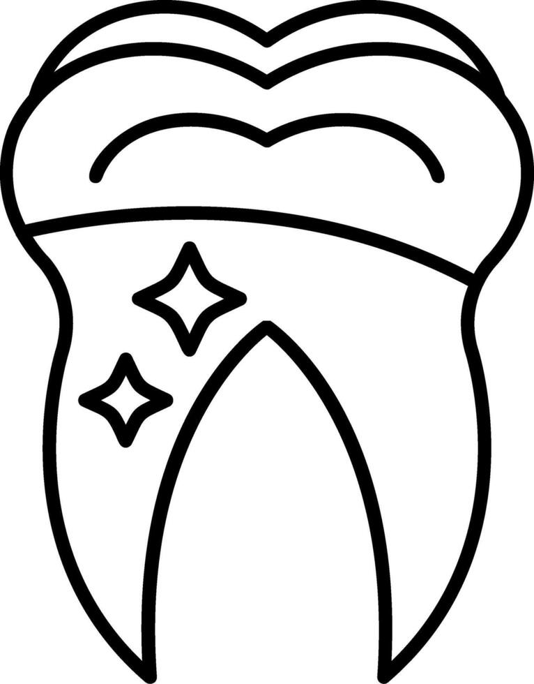 Tooth Outline Icons vector
