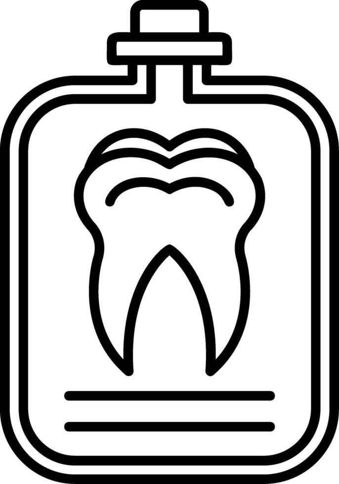 Mouthwash Outline Style Icon vector