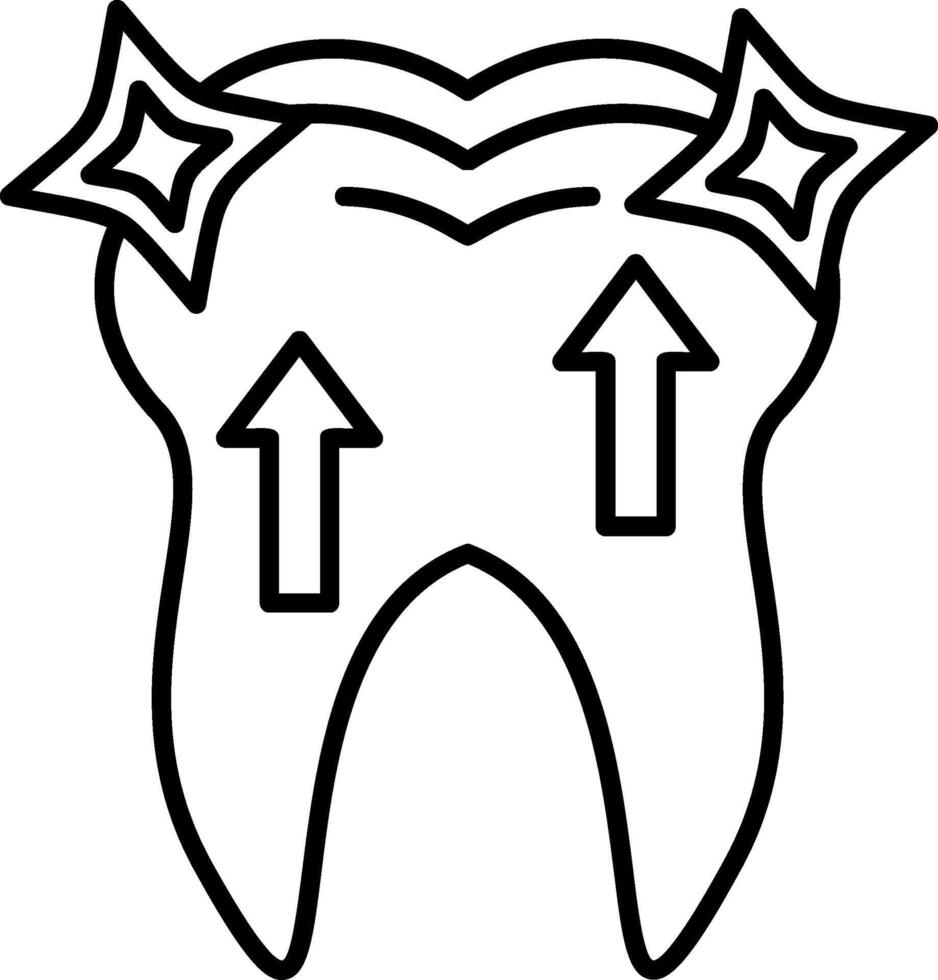 Whitening Outline Style Icon vector