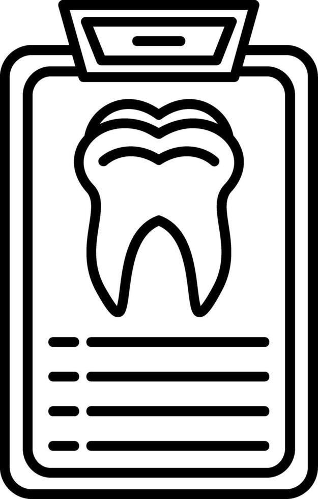 Checklist Outline Style Icon vector