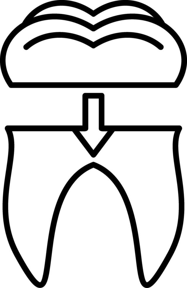 Crown Outline Style vector