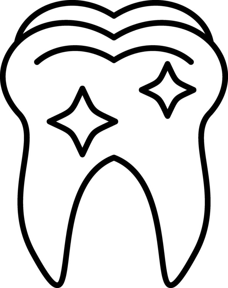 Tooth Hospital Outline vector