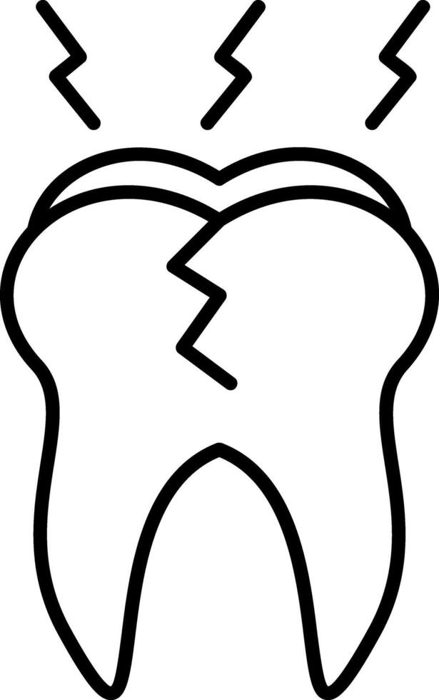 Pain Outline Style Icon vector