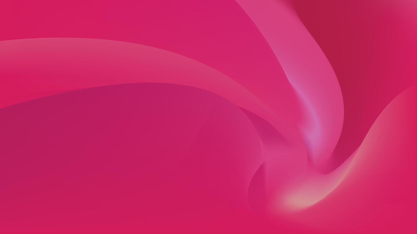 Abstract Pink Flowing Swirl Curves with Gradient Effect Background vector