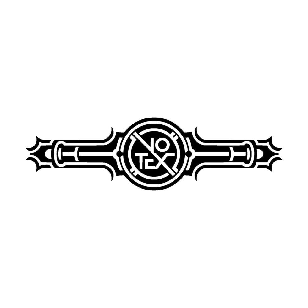 No Text, Emblematic Black and White vector