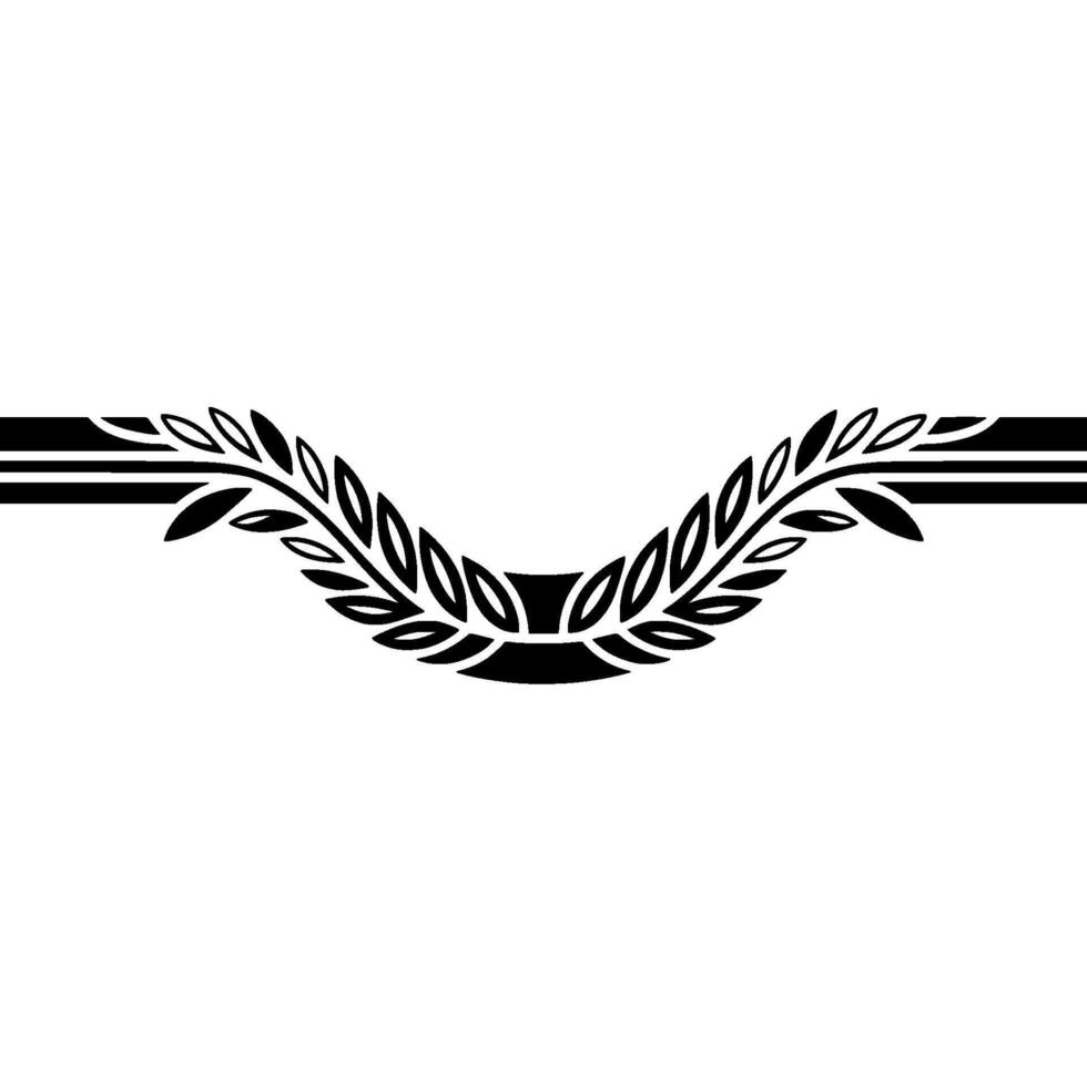 Minimalist Laurel Wreath , Decorative Element vector