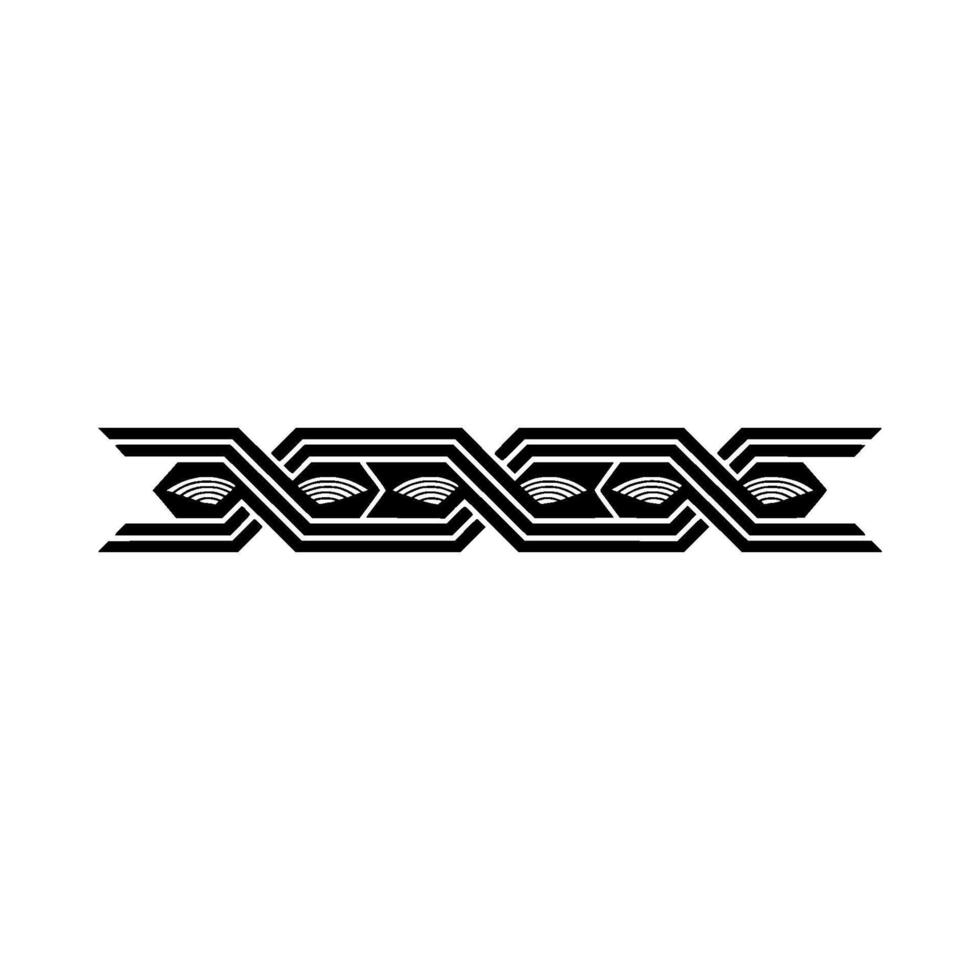 Abstract Geometric Border, Art Deco Style, Monochrome vector