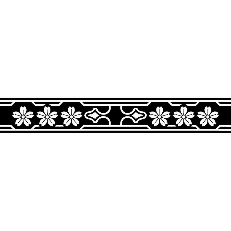 Elegant Floral Border on Gradiated Background vector