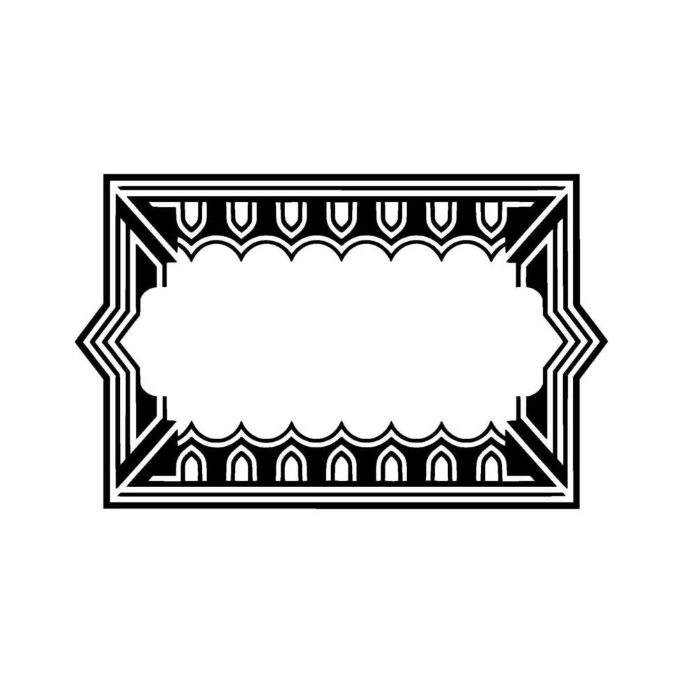 Art Deco Frame, Elegant Border, Vintage , Placeholder Text vector