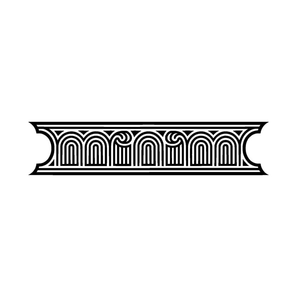 Art Deco Ornamentation, Geometric , Elegant Border vector