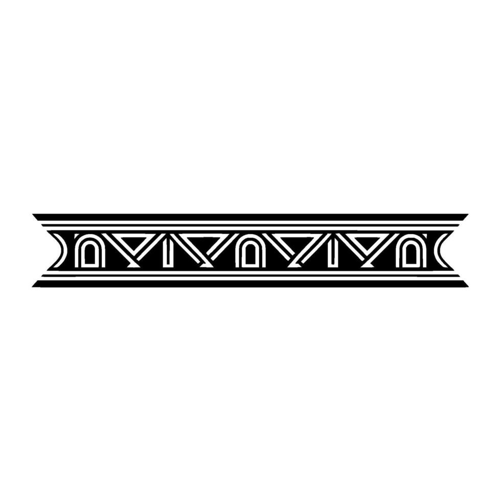 Geometric Deco Border, Elegant , Vintage Style vector