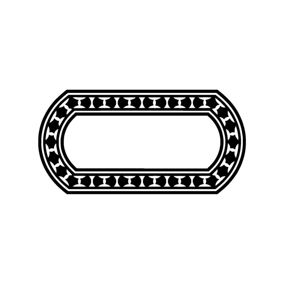 Elegant Oval Border, Classical , Minimalist Emblem vector