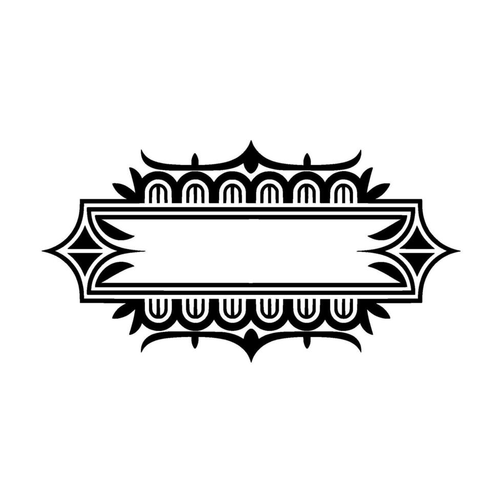 Elegant Vintage Frame, Decorative Border, Art Deco, Ornamental vector