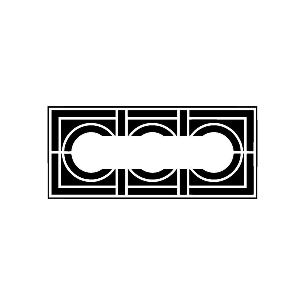 Geometric Monogram, Minimalist , Modern Emblem vector