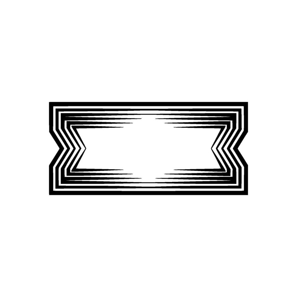 Geometric Z-Frame, Minimalist , Modern Abstract, Z shape vector