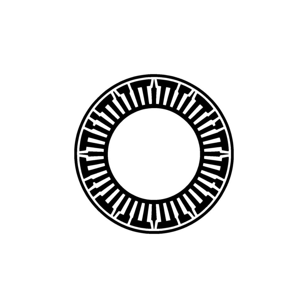 Geometric Radial Pattern, Minimalist , Circular Focus vector