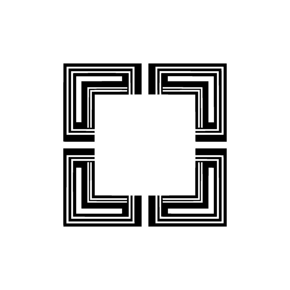 Geometric Framework, Minimalist , Negative Space vector