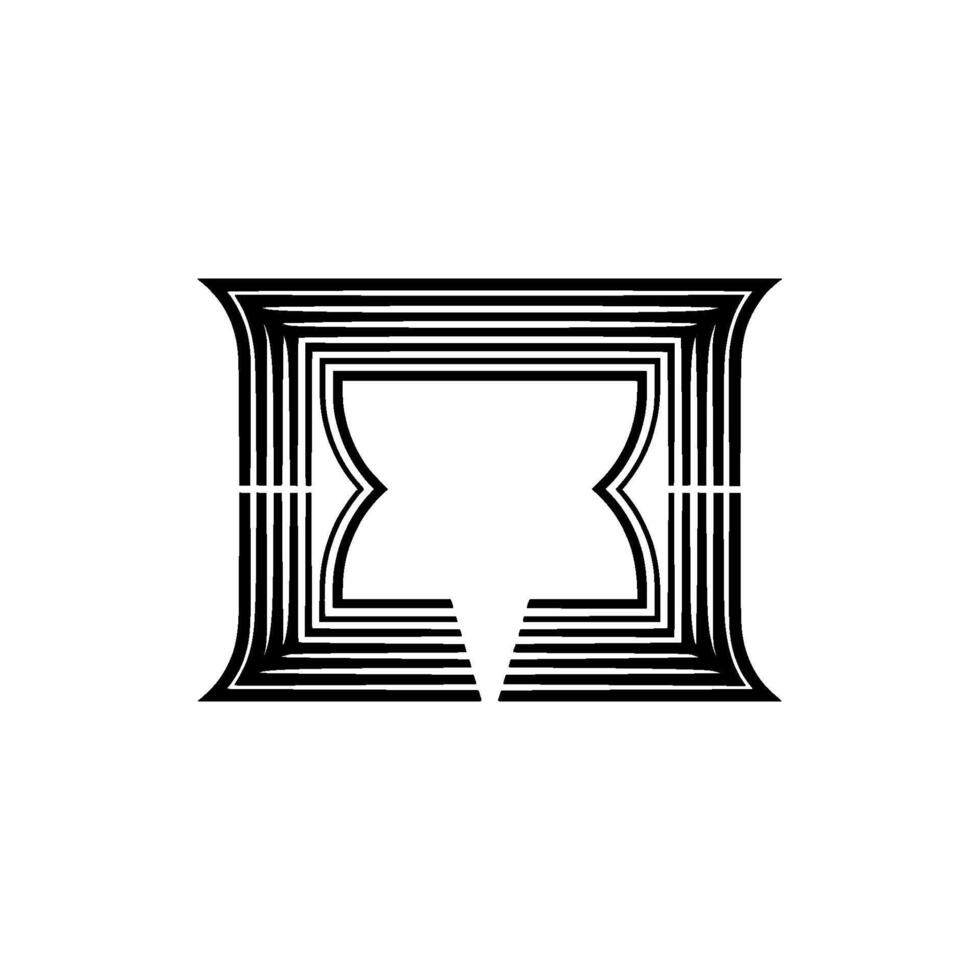 Geometric Infinity, Minimalist , Abstract Symbol vector