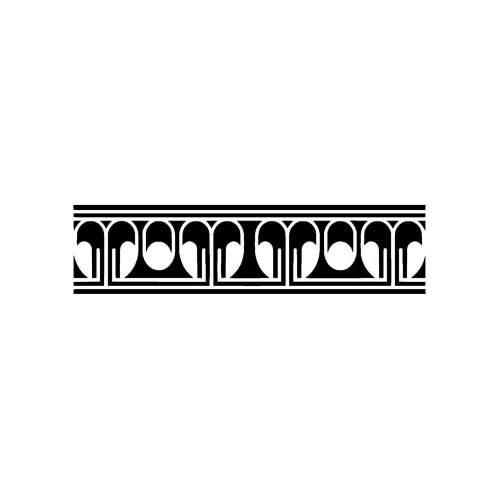 Art Deco Banding Geometric Ornamentation, Minimalist vector