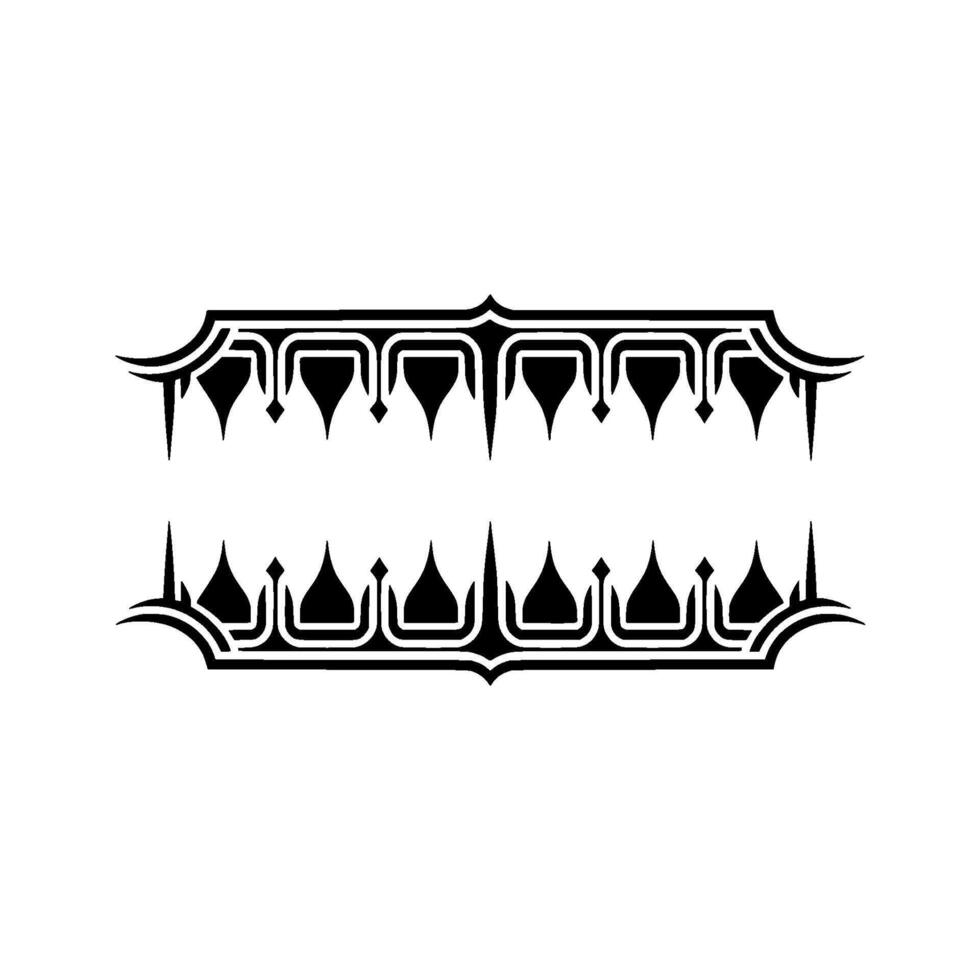 Art Nouveau Water Droplet Ornament, Geometric vector