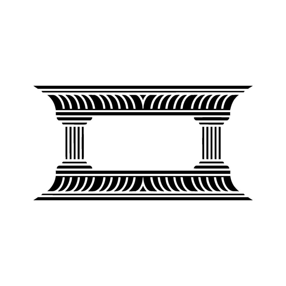 Geometric Frame, Classical Revival, Minimalist vector