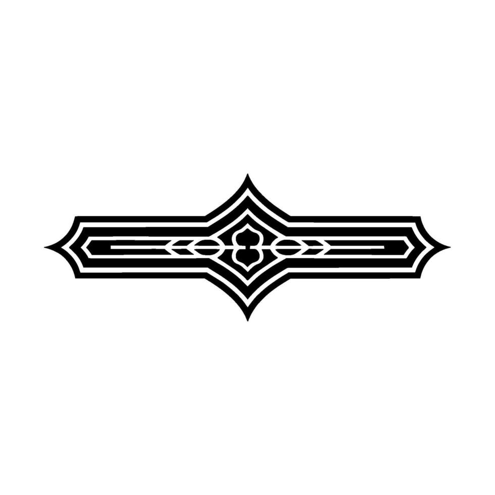 Art Deco Ornament, Geometric Divider, Elegant vector