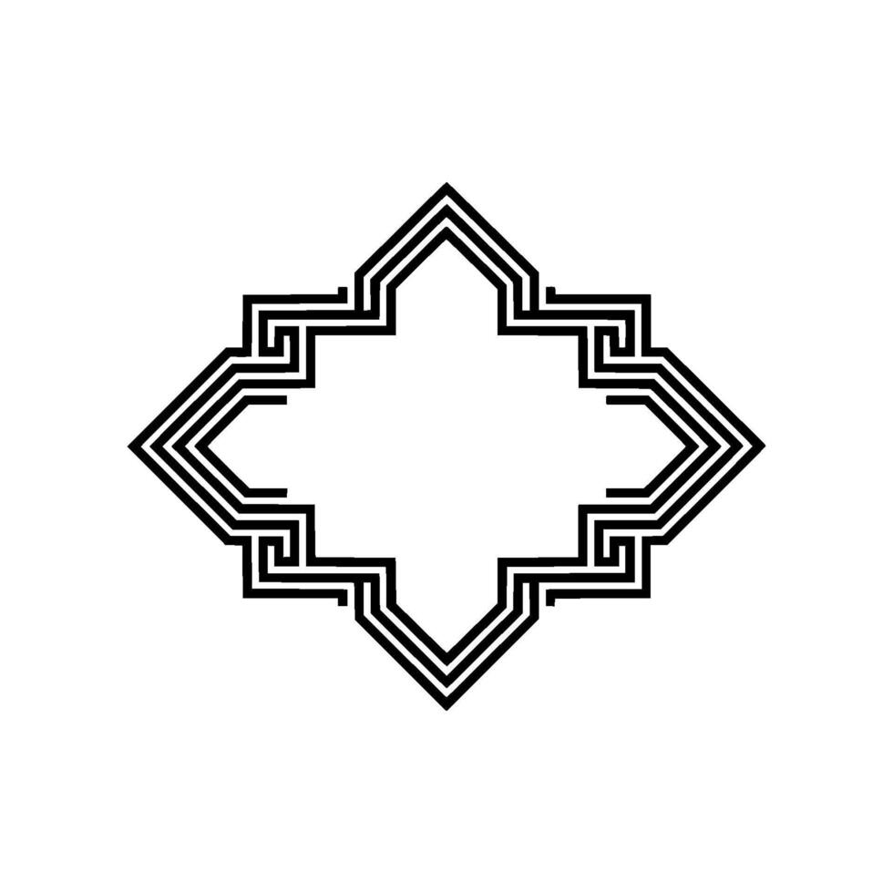 Geometric Starburst, Intricate Deco Pattern vector