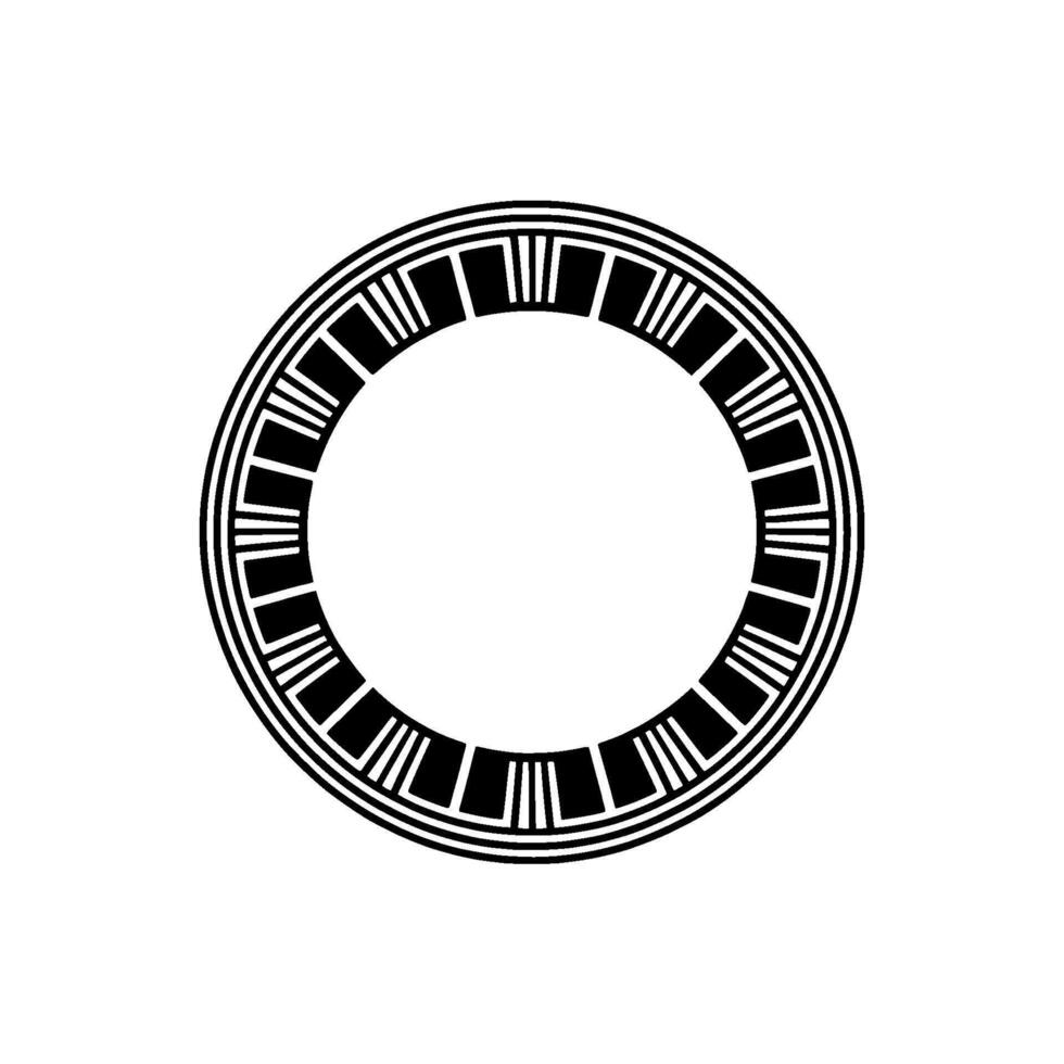 Minimalist Circular Emblem, Geometric , Modern, Pattern vector