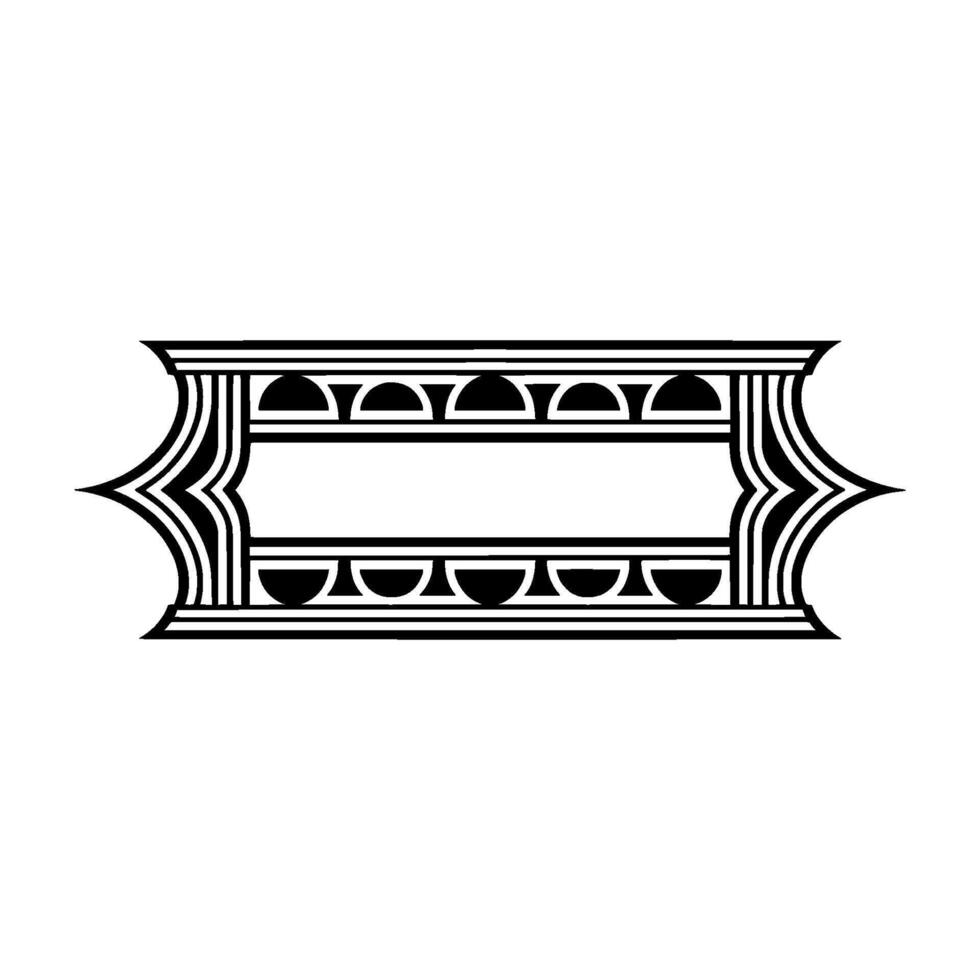 Geometric Frame, Art Deco , Minimalist Ornamentation vector
