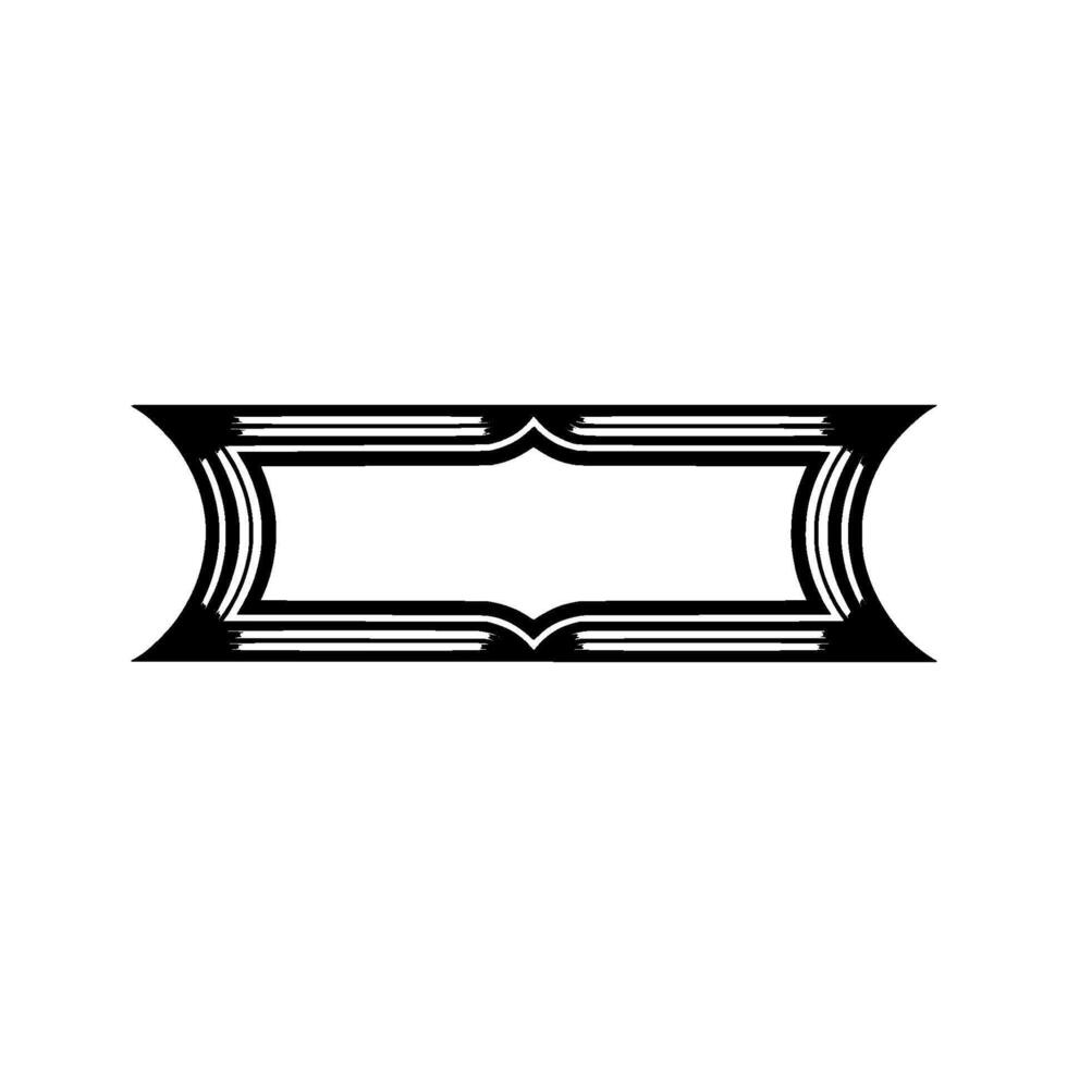 Geometric Deco Frame, Subtle Gradient, Minimalist, Minimalism vector