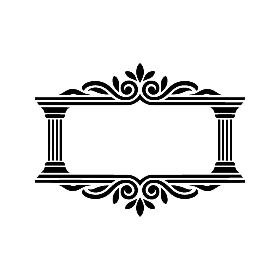 Elegant Vintage Frame, Decorative Border, Classical vector