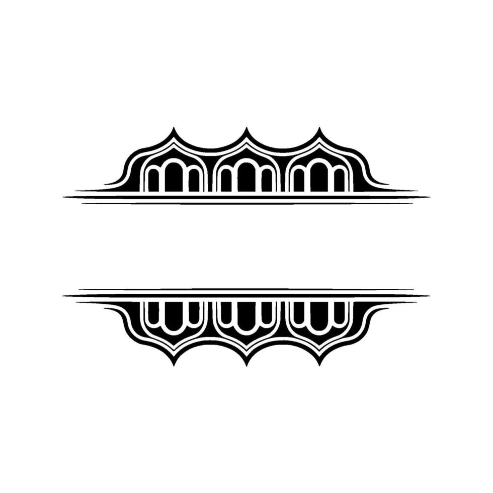 Art Deco Border, Elegant Division, Vintage, Artdeco vector