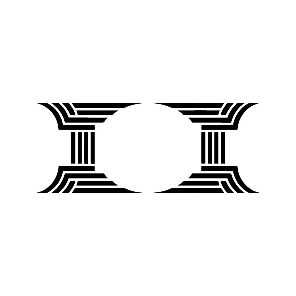Geometric Pillars, Minimalist Symmetry, Abstract, Minimalism vector