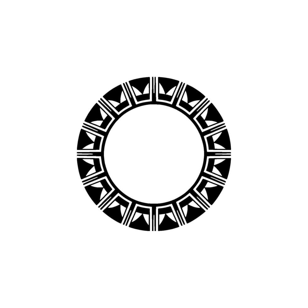 Geometric Circle Emblem, Art Deco Inspired, Artdeco vector