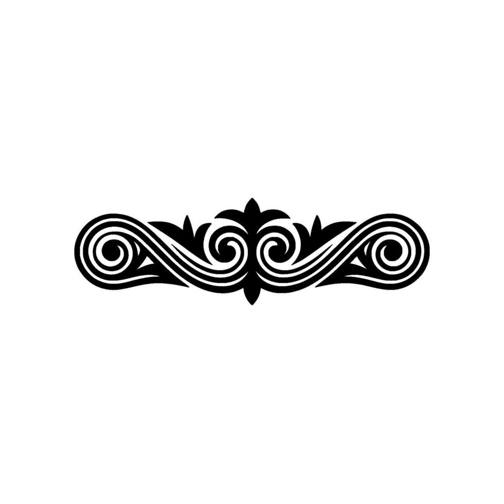 Elegant Swirl Ornament, Vintage Decorative Element vector