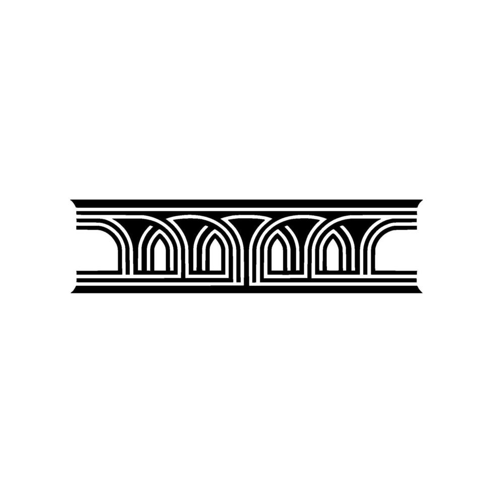 Art Deco Banding, Geometric Ornamentation, Vintage Style vector