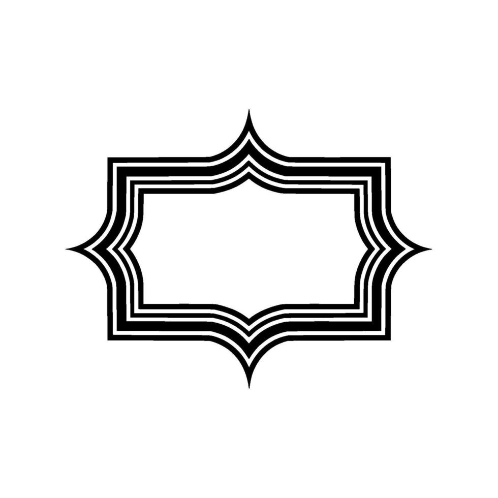 Elegant Deco Frame, Minimalist , Gradient Background vector