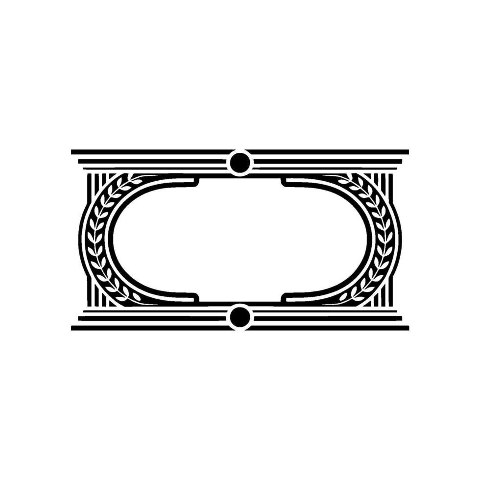 Art Deco Frame, Elegant Border, Vintage , Minimalist Composition, Artdeco vector