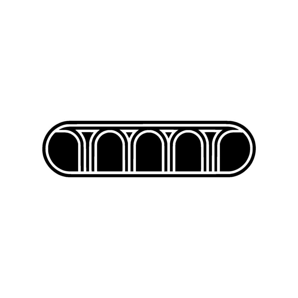 Geometric Horizon, Minimalist Line Art, Retro vector