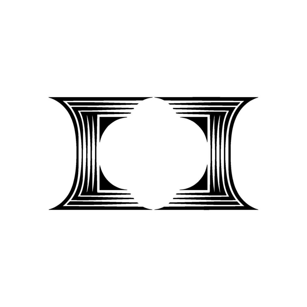Abstract Geometric Portal, Minimalist vector