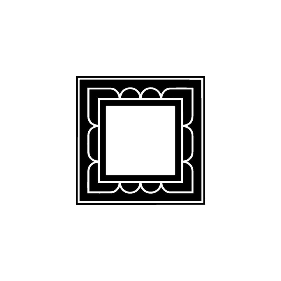 Geometric Frame, Minimalist Composition, Blank Space vector