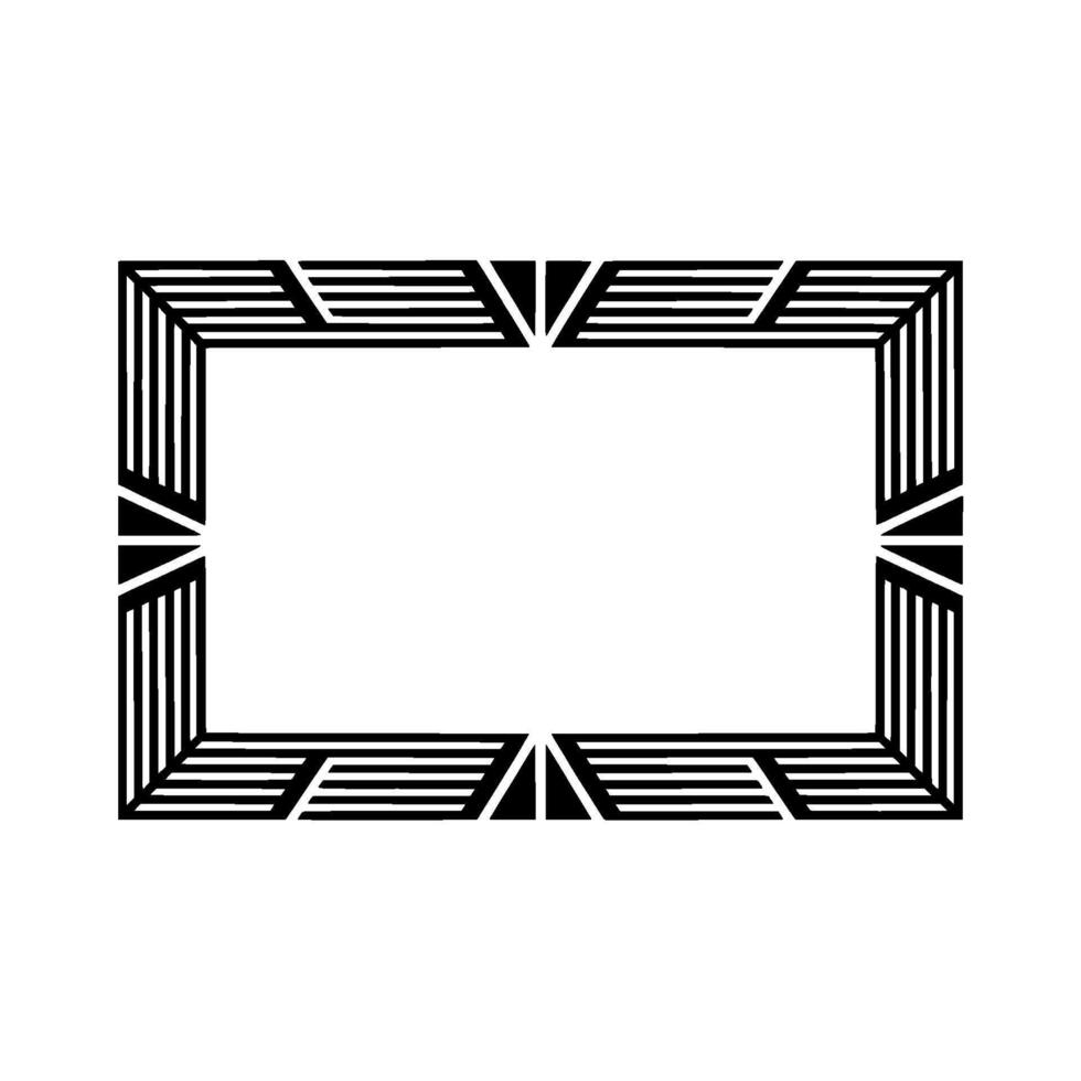 Geometric Deco Frame, Minimalist , Gradient Background vector