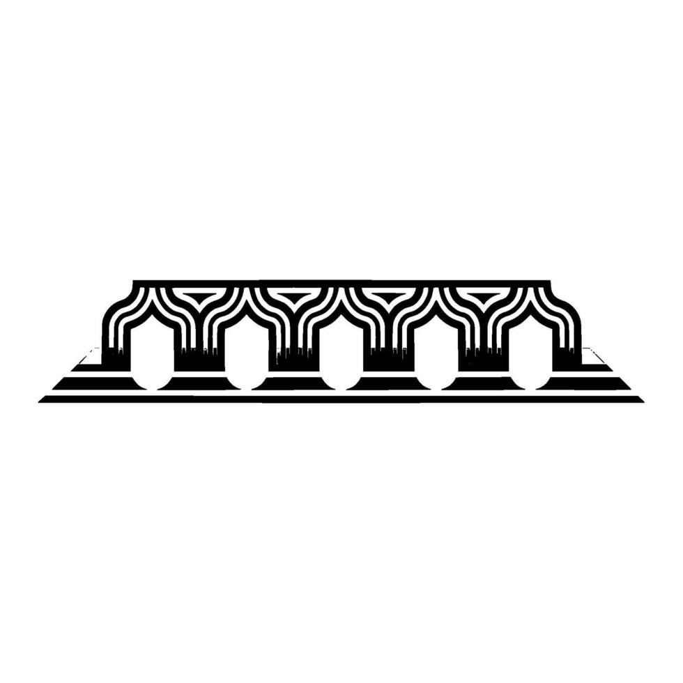 Geometric Archway, Minimalist , Modern Pattern vector