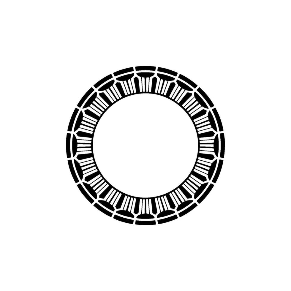 Circular Black Keyframe, Minimalist , Abstract Rhythm vector
