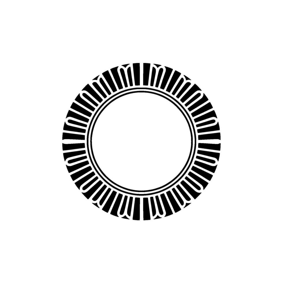 Geometric Circle Frame, Minimalist , Circular Motif, Retro vector