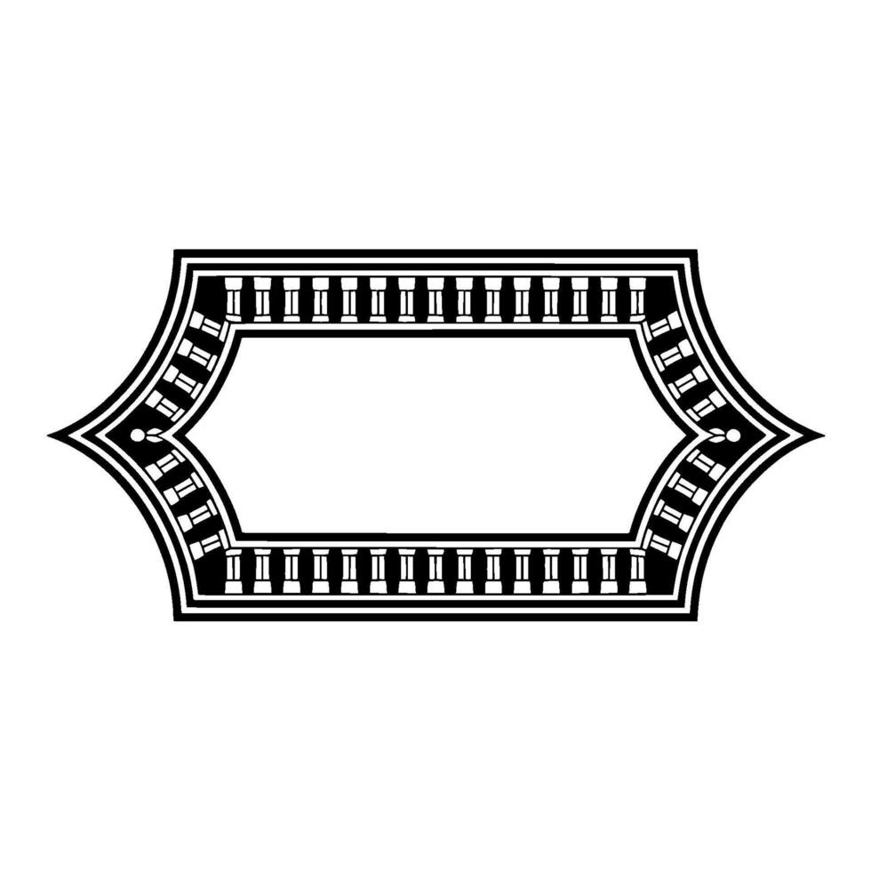 Art Deco Frame, Geometric Ornamentation, Vintage Elegance - Decorative vector