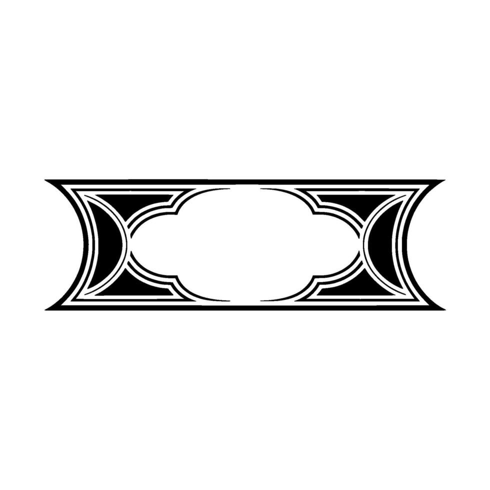 Art Deco Geometric Ornament, Minimalist, Symmetry vector
