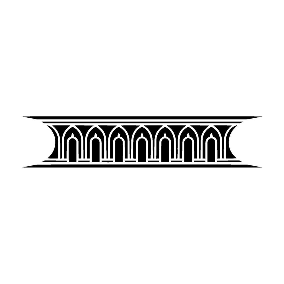 Art Deco Ornament, Linear , Elegant Border, Geometric vector