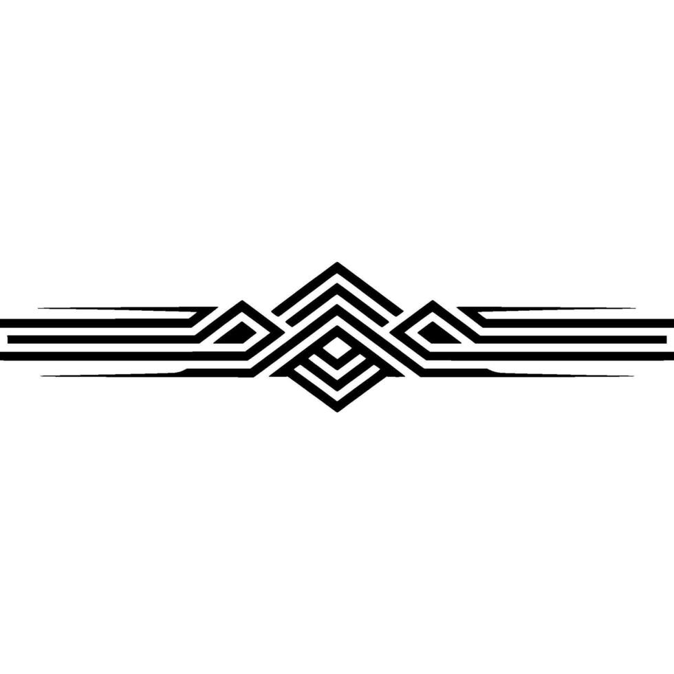 Geometric Ascent Stylized Mountain Range Divider vector
