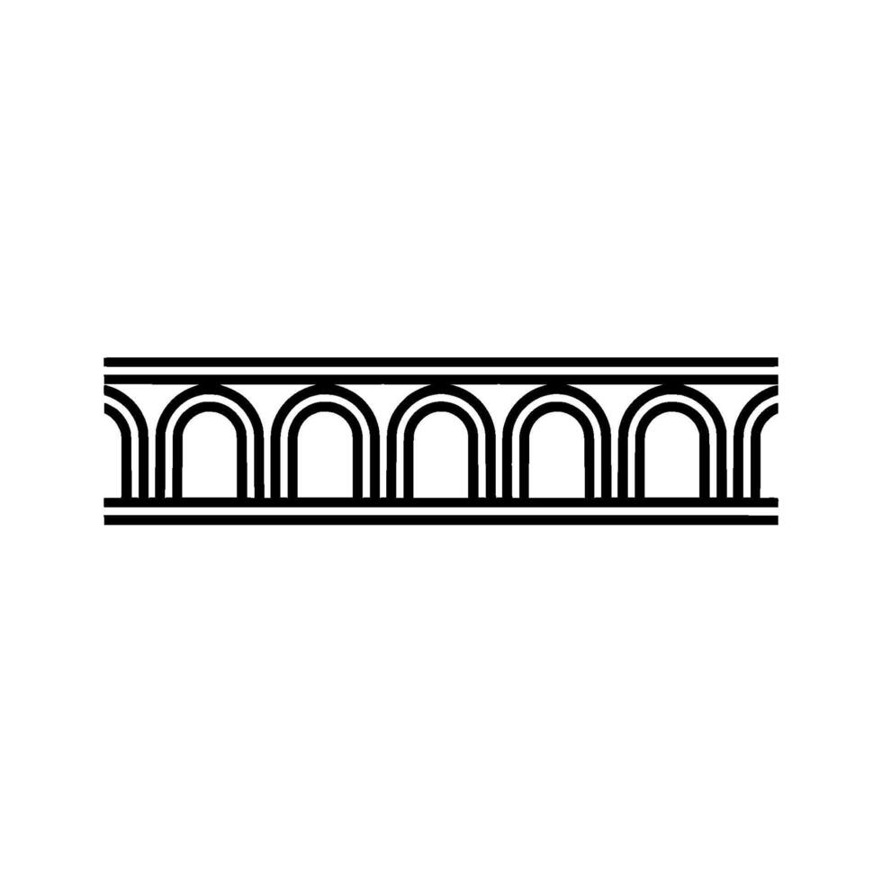 Geometric Archway, Minimalist , Modern Border vector